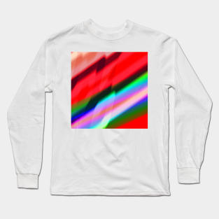 red blue abstract texture Long Sleeve T-Shirt